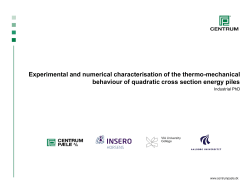 Experimental and numerical characterisation of the thermo