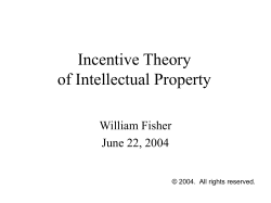 Economic Conditions Created by the Grant of a Copyright