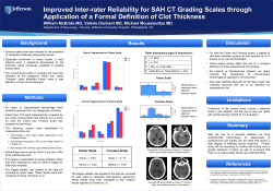 Improved Inter-rater Reliability for SAH CT Grading Scales through