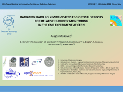 Radiation hard polyimide-coated FBG optical sensors for relative