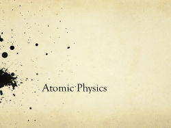 Atomic Physics