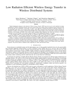 Low Radiation Efficient Wireless Energy Transfer in Wireless