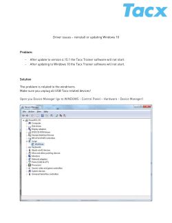Driver issues &ndash; reinstall or updating Windows 10