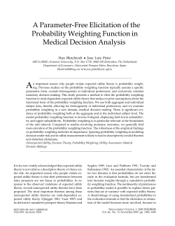 A Parameter-Free Elicitation of the Probability Weighting Function in
