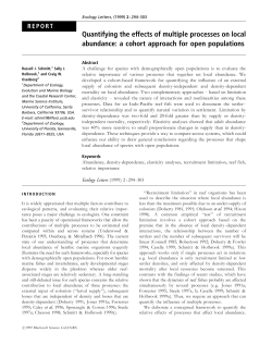 Quantifying the effects of multiple processes on local abundance: a