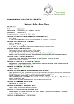 Rabbit antibody to CACNA2D1 (600-650)