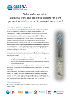 Stakeholder workshop