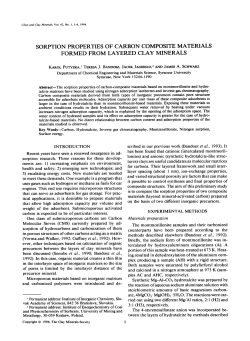 sorption properties of carbon composite materials