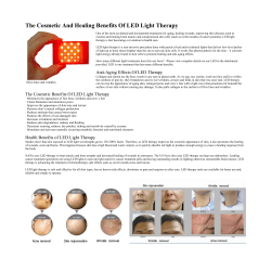 The Cosmetic And Healing Benefits Of LED Light Therapy