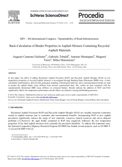 Back-Calculation of Binder Properties in Asphalt