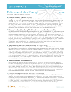 California`s Latest Drought