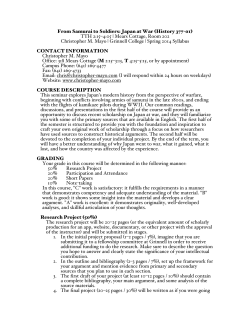 From Samurai to Soldiers: Japan at War