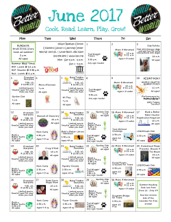 Print Calendar of Events