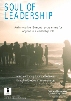 Leading with integrity and effectiveness through cultivation of inner