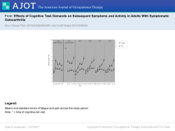 Slide () - American Journal of Occupational Therapy