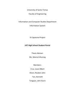 fsafa - University of Santo Tomas