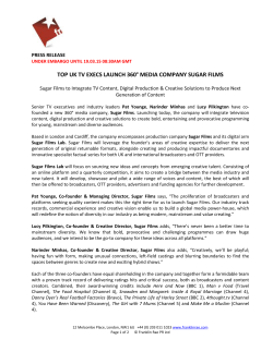 sugar films &ndash; press release &ndash; final
