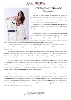 ALLEGORICA represents in general management the following artists: