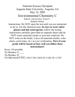 Part of your grade will be based on how well you follow these
