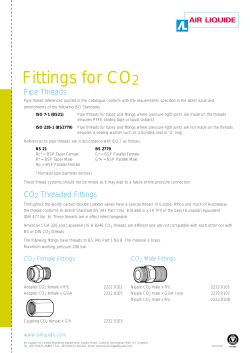 Fittings for CO2