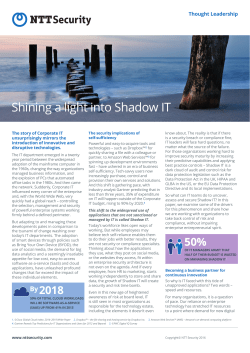 Shining a light into Shadow IT