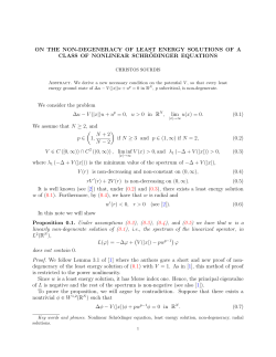 ON THE NON-DEGENERACY OF LEAST ENERGY SOLUTIONS OF