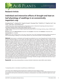 Individual and interactive effects of drought and heat