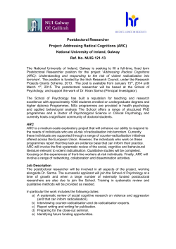 Postdoctoral Researcher - University Vacancies Ireland