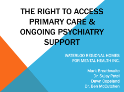 primary care - Ontario ACT Association