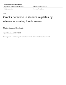 Cracks detection in aluminium plates by ultrasounds using Lamb