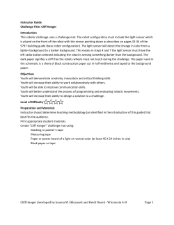 Robotics-Instructor Guide Cliff Hanger