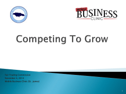 Competing To Grow - Jamaica Fair Trading Commission