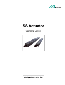 IS-D cover - Intelligent Actuator