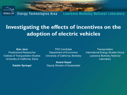 Knowledge of EVs and incentives