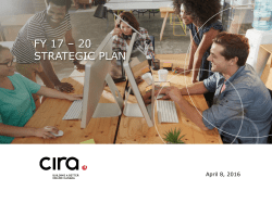 FY17-20 Strategic Plan - Canadian Internet Registration Authority