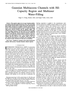 Gaussian Multiaccess Channels with ISI