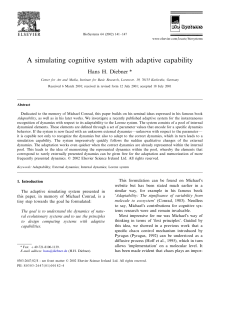 A simulating cognitive system with adaptive capability