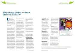 Making Energy Efficient Buildings a Reality: the 3 Point Plan