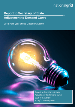 Adjustment to demand curve