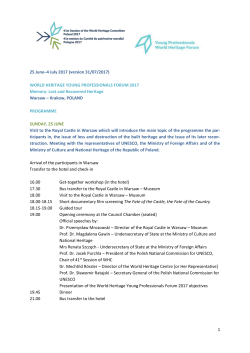 Programme - UNESCO World Heritage Centre