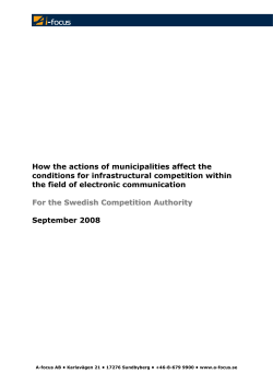 How the actions of municipalities affect the