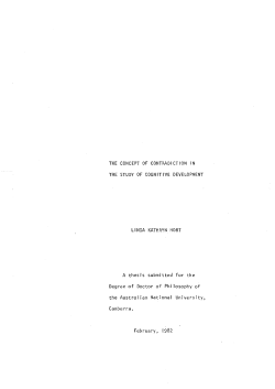 the concept of contradiction in the study of