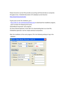 Taiwan Economic Journal (TEJ) provides accounting and financial