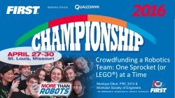 Crowdfunding a Robotics Team: One Sprocket (or LEGO&reg;) at a Time