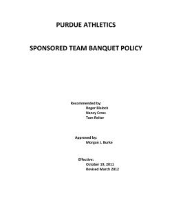 Sport Banquet - Purdue University