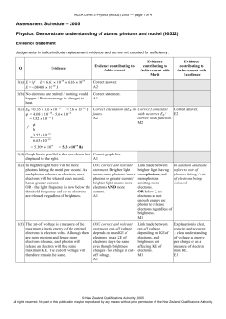 Demonstrate understanding of atoms, photons and
