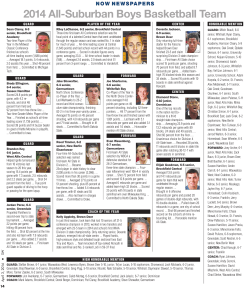 2014 All-Suburban Boys Basketball Team