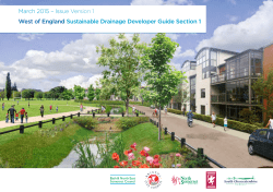 West of England sustainable drainage developer guide, section 1