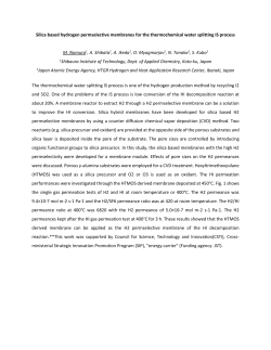 Silica based hydrogen permselective membranes for the
