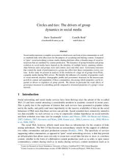 Circles and ties. The drivers of group dynamics in social